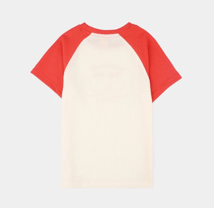 Girls Thermal T-Shirt (Smiley World) - White